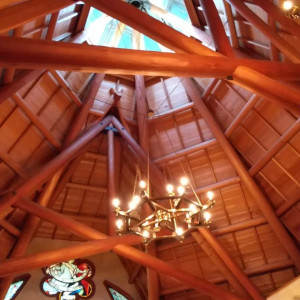 チャペルの天井が高く、木のつくりが美しかったです。|652465さんの奈良ホテルの写真(1898595)