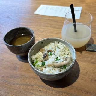 試食でいただいた釜飯です。