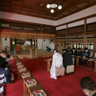 挙式中