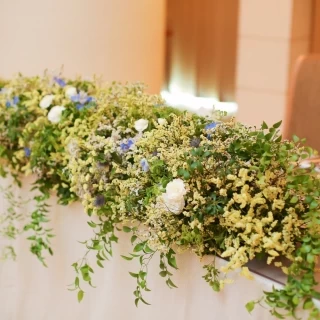 披露宴会場のお花