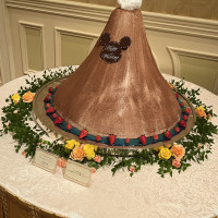 火山型のケーキ