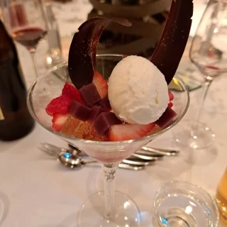 デザートのパフェ