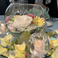 ゲストテーブルの装花