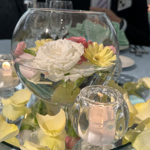 ゲストテーブルの装花|653605さんのシェラトン・グランデ・トーキョーベイ・ホテルの写真(2077875)