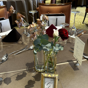 各テーブルのお花|653746さんのQUANTIC（クアンティック）の写真(2072989)