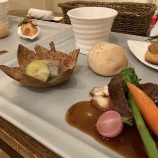 スープ、お肉が美味。