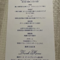 メニュー表