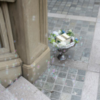 シャボン玉の演出があります