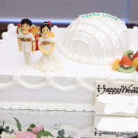 ウェディングケーキ※東京ドーム型+巨人ユニ+背番号が挙式日