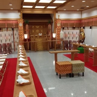 神前式の挙式会場　出雲大社の分祀だそうです
