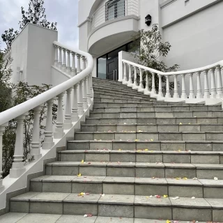 外階段が素敵でした。