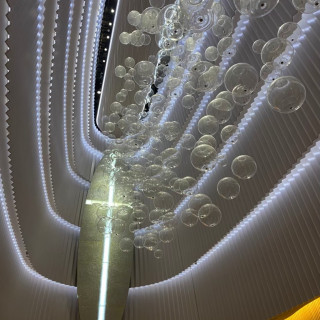 チャペルの印象的な天井
