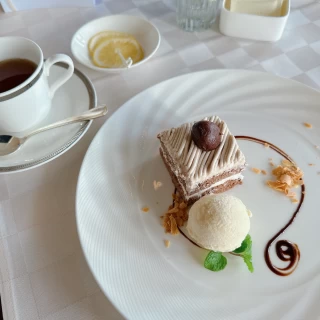 季節ものの栗のケーキが美味しかったです