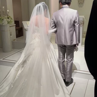 人前式だったので、新郎新婦が揃って入場されていました。