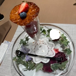 試食では珍しい、デザート