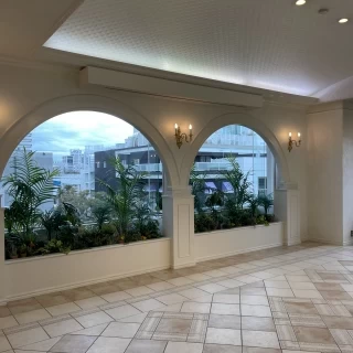 開放感溢れる披露宴会場のピエセラー。