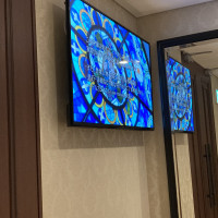 入場前にみんなに映像を見せることができます