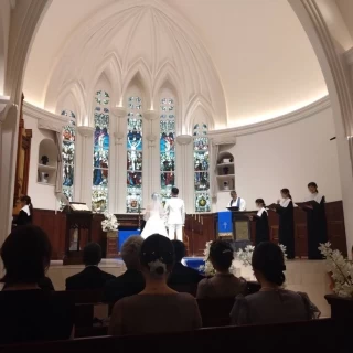 挙式中