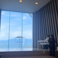 チャペルから見える琵琶湖