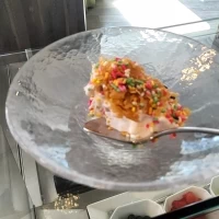 部屋オーキッドの写真。ジェラートにトッピングを自分でできる。