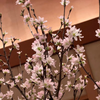 ゲストテーブルの装花
桜