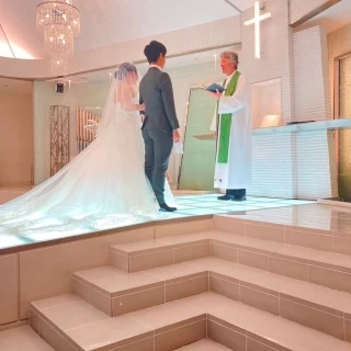 挙式会場にて