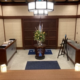 披露宴会場の入り口です