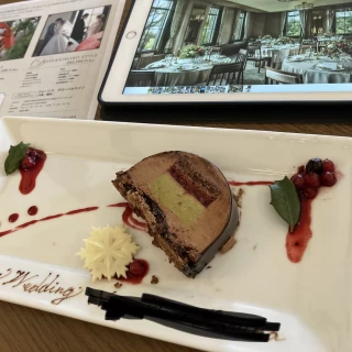 料理の最後にデザートを出して頂けました