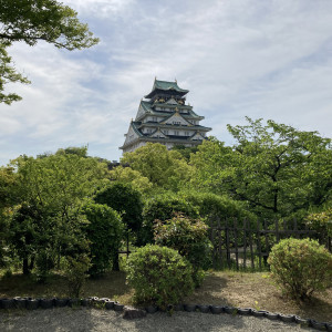茶室から見える大阪城です|656367さんの大阪城西の丸庭園 大阪迎賓館の写真(1794002)