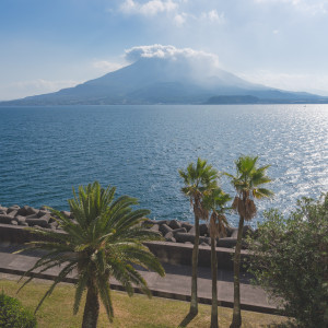 当日の桜島の様子|656498さんのTHE BAYSUITE SAKURAJIMA TERRACE（ザベイスイートサクラジマテラス）の写真(2205037)