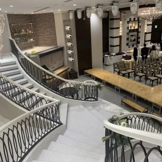階段付きの披露宴