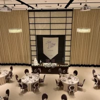 開放感のある披露宴会場