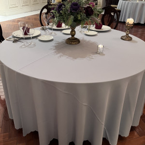 大きい会場のテーブルです。|656816さんの覚王山ル・アンジェ教会の写真(1765544)