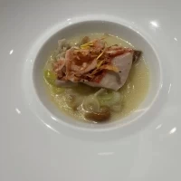試食の魚料理