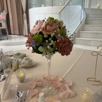 ゲストのテーブル装花