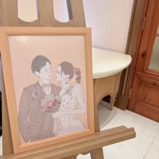 ウェルカムボードを持ち込みました