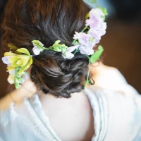 ヘアメイクの装花