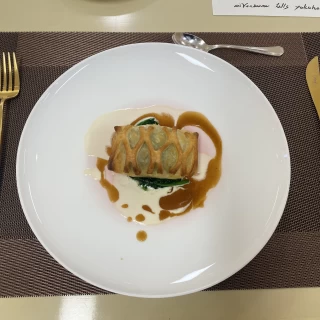 試食「魚のパイ包み」
外はサクサクなかはふわふわ