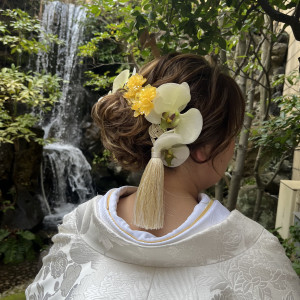 右髪飾り|657428さんの夢婚 ふたりの夢をリーズナブルに叶える結婚式の写真(1772286)