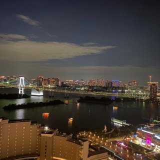 披露宴会場から見える夜景です。