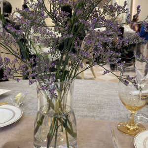 テーブルの花です。|657444さんのアニヴェルセル ヒルズ横浜の写真(2022289)