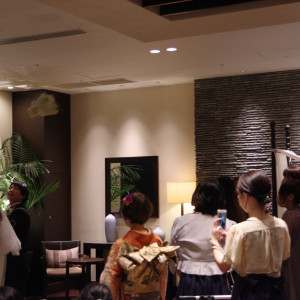 ブーケトス風景|657478さんのラグナスイート名古屋 ホテル＆ウェディングの写真(1773817)