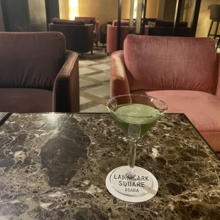 ウェルカムドリンクで頂けるノンアルコールの抹茶カクテル
