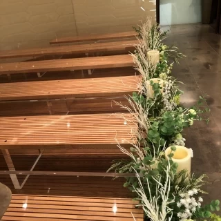 こだわりのある挙式会場の椅子