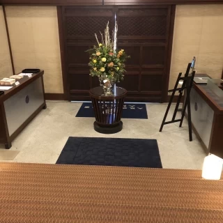 披露宴会場の入り口