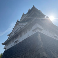 会場から見る大阪城