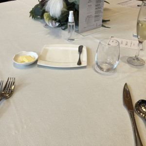 試食の際のテーブルコーディネート、ゲストのテーブルで試食|657598さんのmitte(ミッテ)の写真(1795011)