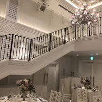 披露宴会場の階段
