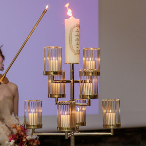 キャンドル点灯シーンです。|657781さんのノートルダム周南/FIVESTAR WEDDINGの写真(2024275)
