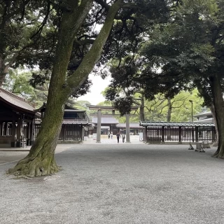 受付までの道です。